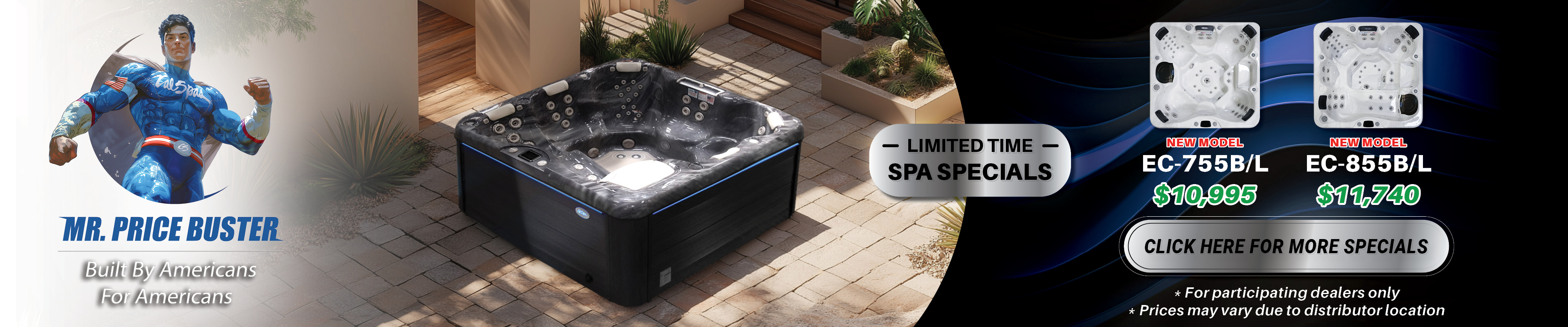 Calspas hot tub being used in a family setting - Orlando